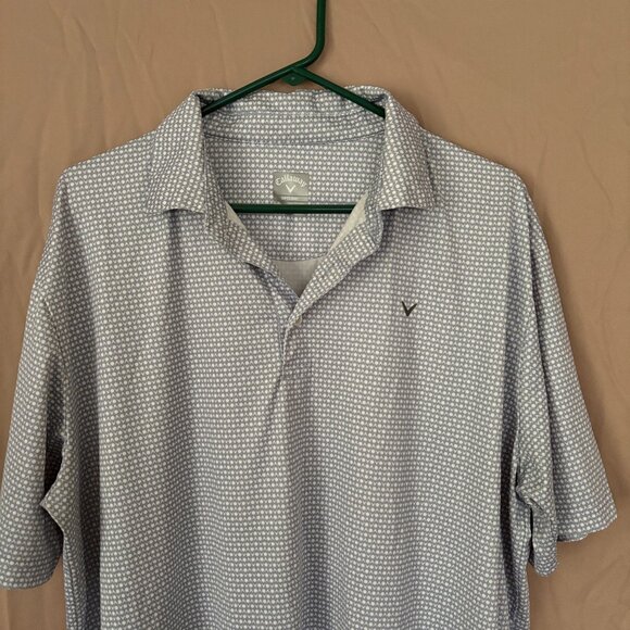 Calloway Mens Gulf Tee All Over Tee Time Print Size XL Performance Sport - Picture 2 of 8